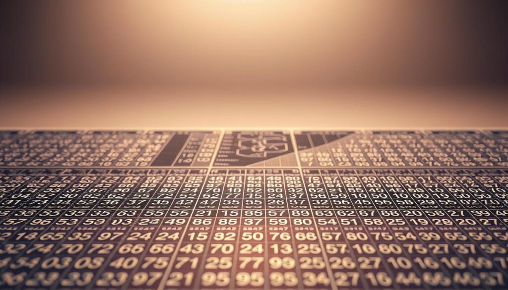 A meticulously crafted satta king chart analysis, meticulously rendered in photorealistic detail. The foreground showcases a comprehensive grid of numerical data, each figure shimmering with a subtle metallic luster. The middle ground presents a series of intuitive visualizations, highlighting key trends and patterns. In the background, a serene, minimalist backdrop of soft, muted tones creates a sense of focus and contemplation. Subtle lighting from above casts gentle shadows, emphasizing the depth and dimensionality of the chart. The overall composition conveys a sense of analytical rigor and insightful decision-making, perfectly suited to illustrate the "Number Selection Methods That Worked for Me" section of the article.