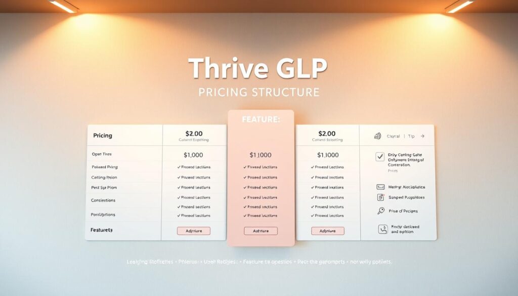 Thrive GLP Pricing Structure