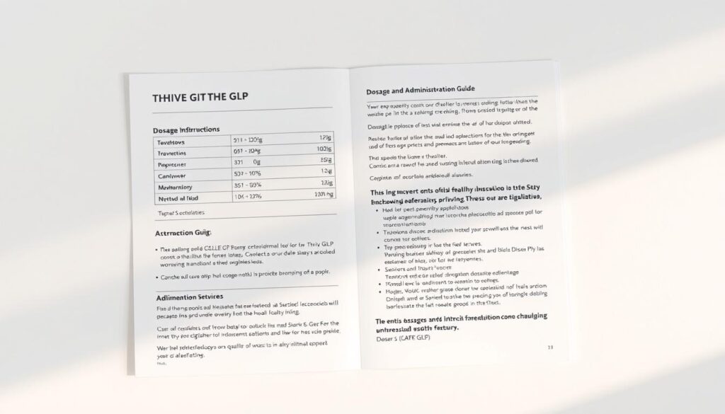 Thrive GLP dosage and administration guide